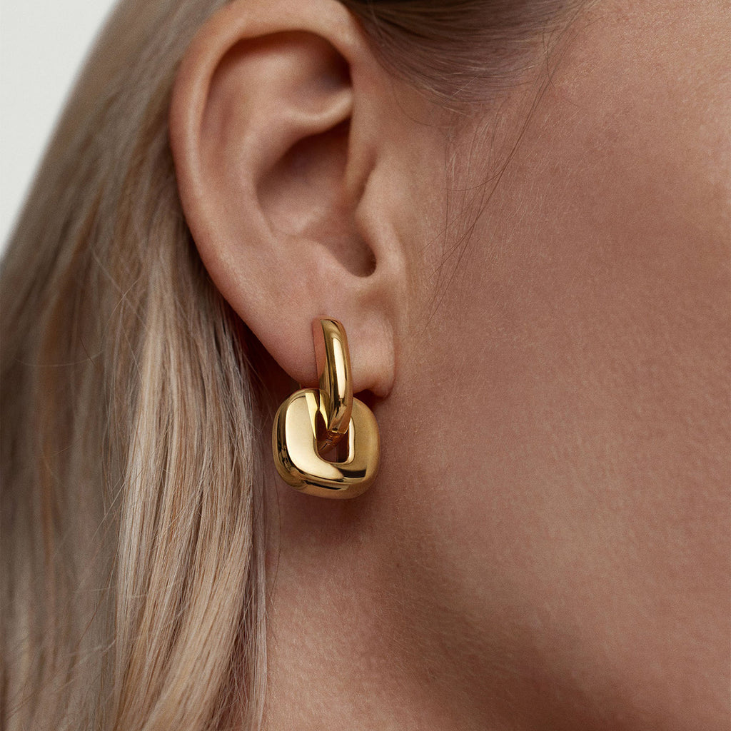 Chunky Chain Link Drop Earrings