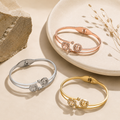 Tree of Life Gold Bangle Bracelet
