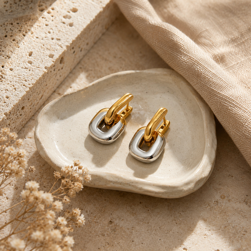 Chunky Chain Link Drop Earrings