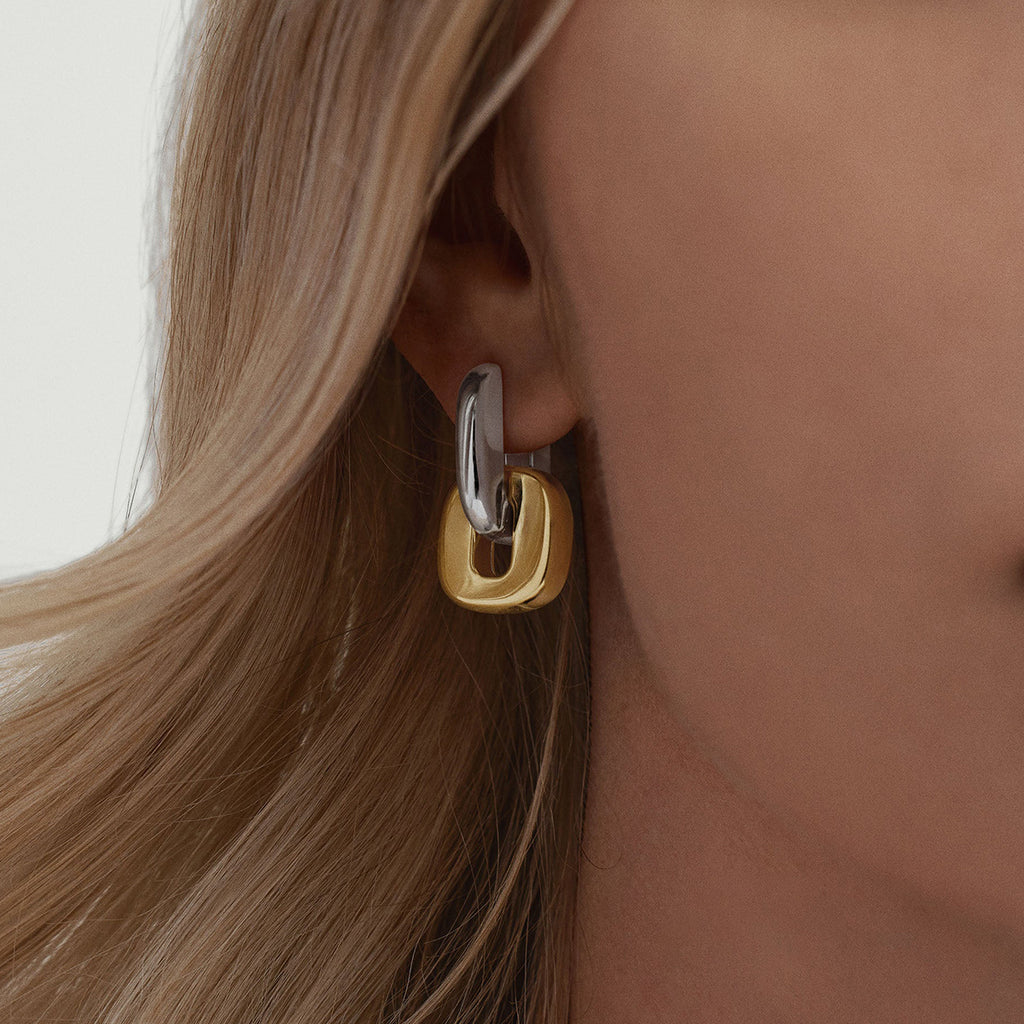 Chunky Chain Link Drop Earrings